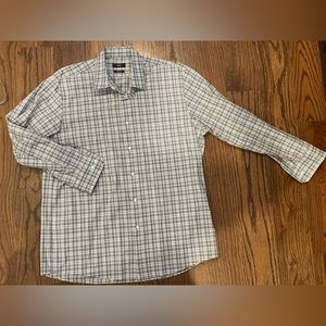 BOSS - Hugo Boss plaid, long sleeve button down shirt